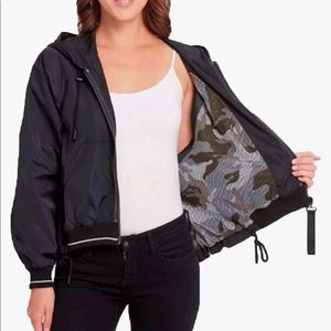 *brand new* DKNY rain jacket w/ hood